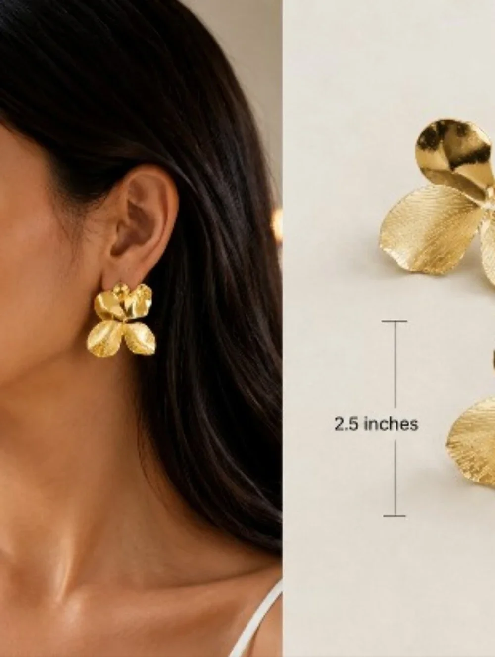Shashi Hyacinthe Flower Earring